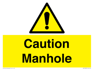 Caution Manhole